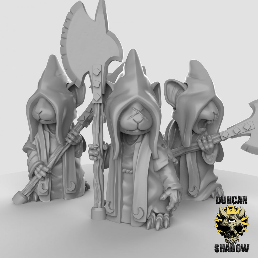 Mousle Cultist Troops Resin 3D Models for Dungeons & Dragons & Board RPGs