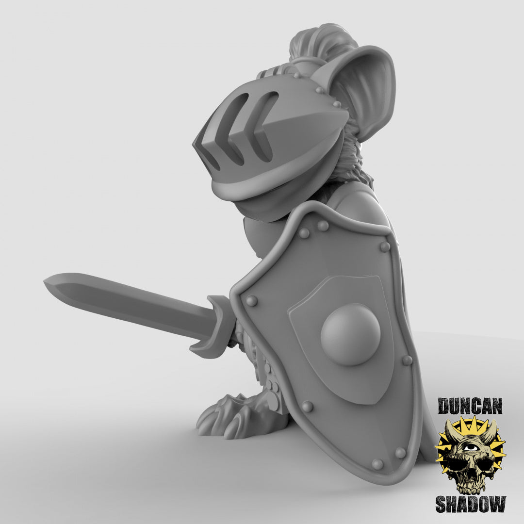 Mousle Knights Resin 3D Models for Dungeons & Dragons & Board RPGs