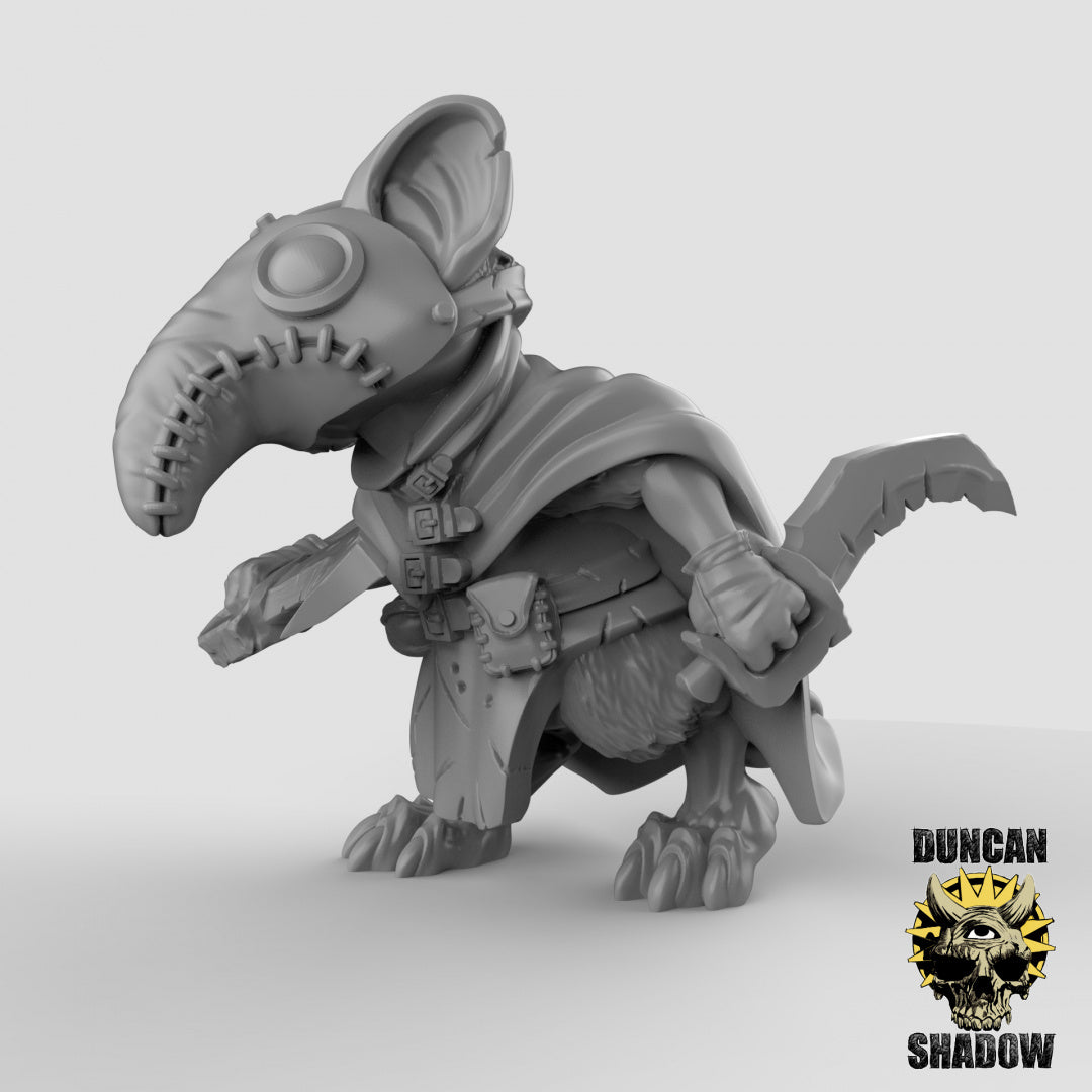 Mousle Plague doctors Resin 3D Models for Dungeons & Dragons & Board RPGs