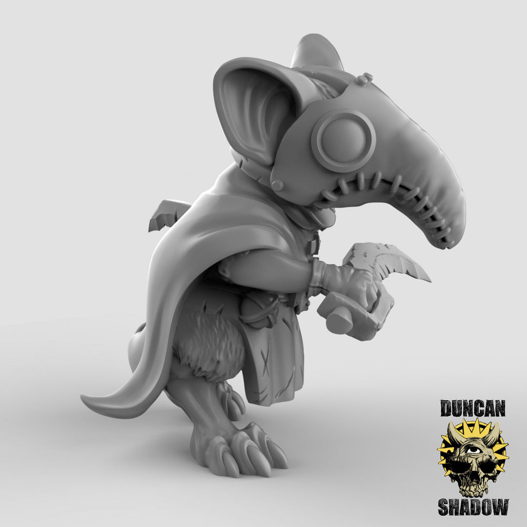 Mousle Plague doctors Resin 3D Models for Dungeons & Dragons & Board RPGs