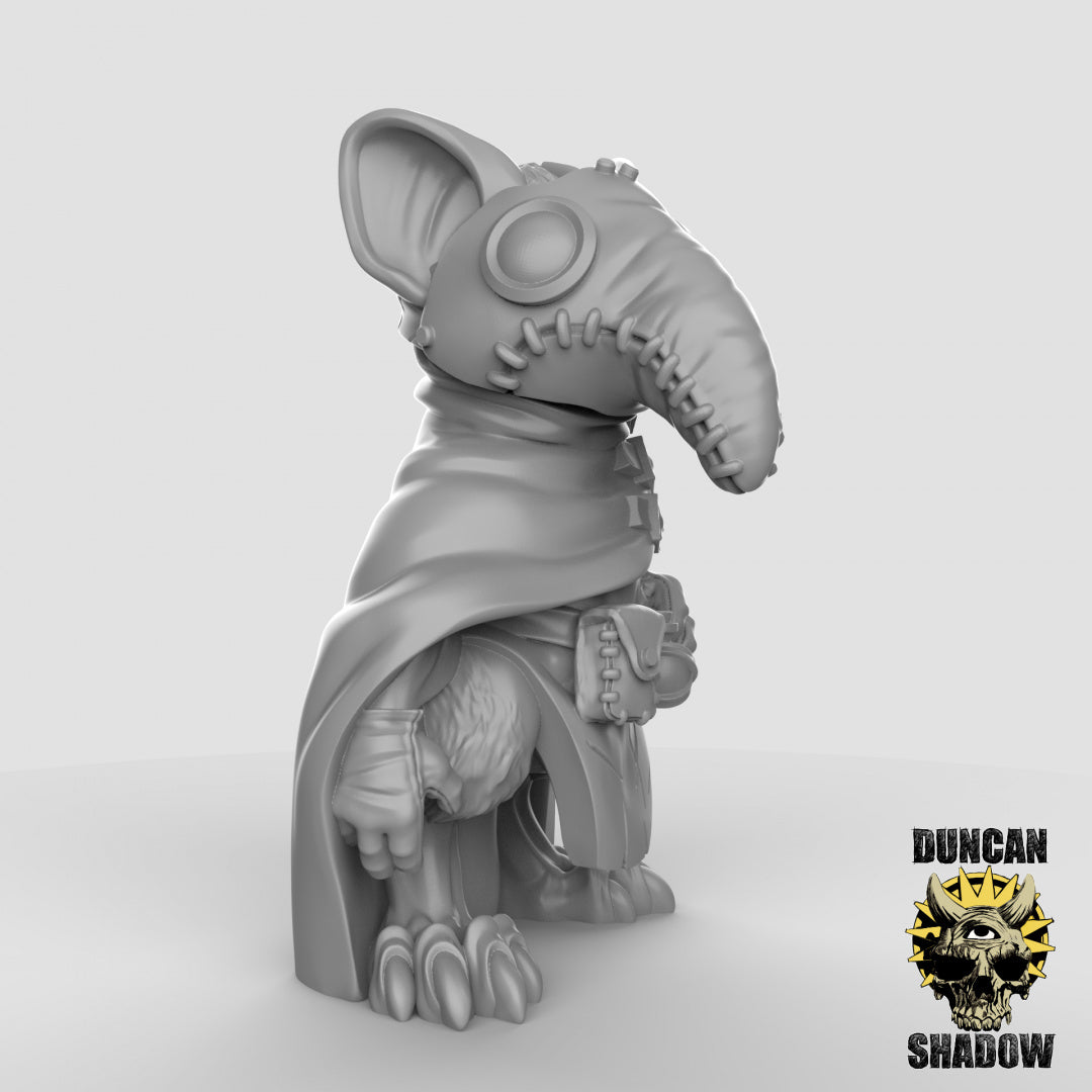 Mousle Plague doctors Resin 3D Models for Dungeons & Dragons & Board RPGs