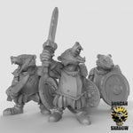 Badger Folk with Swords Resin Models for Dungeons & Dragons & Board RPGs