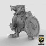 Badger Folk with Swords Resin Models for Dungeons & Dragons & Board RPGs