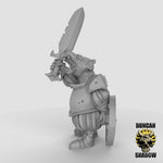 Badger Folk with Swords Resin Models for Dungeons & Dragons & Board RPGs