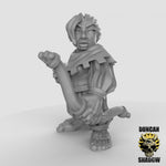 Female Halflings with Bows Resin Models for Dungeons & Dragons & Board RPGs