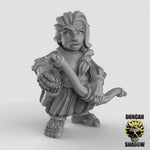 Female Halflings with Bows Resin Models for Dungeons & Dragons & Board RPGs