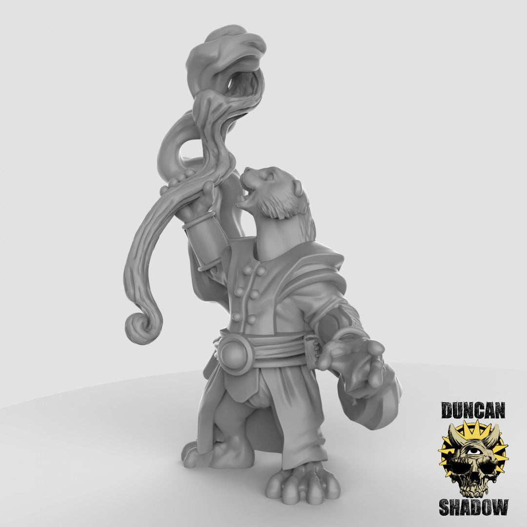 Otter Spellcasters Resin 3D Models for Dungeons & Dragons & Board RPGs