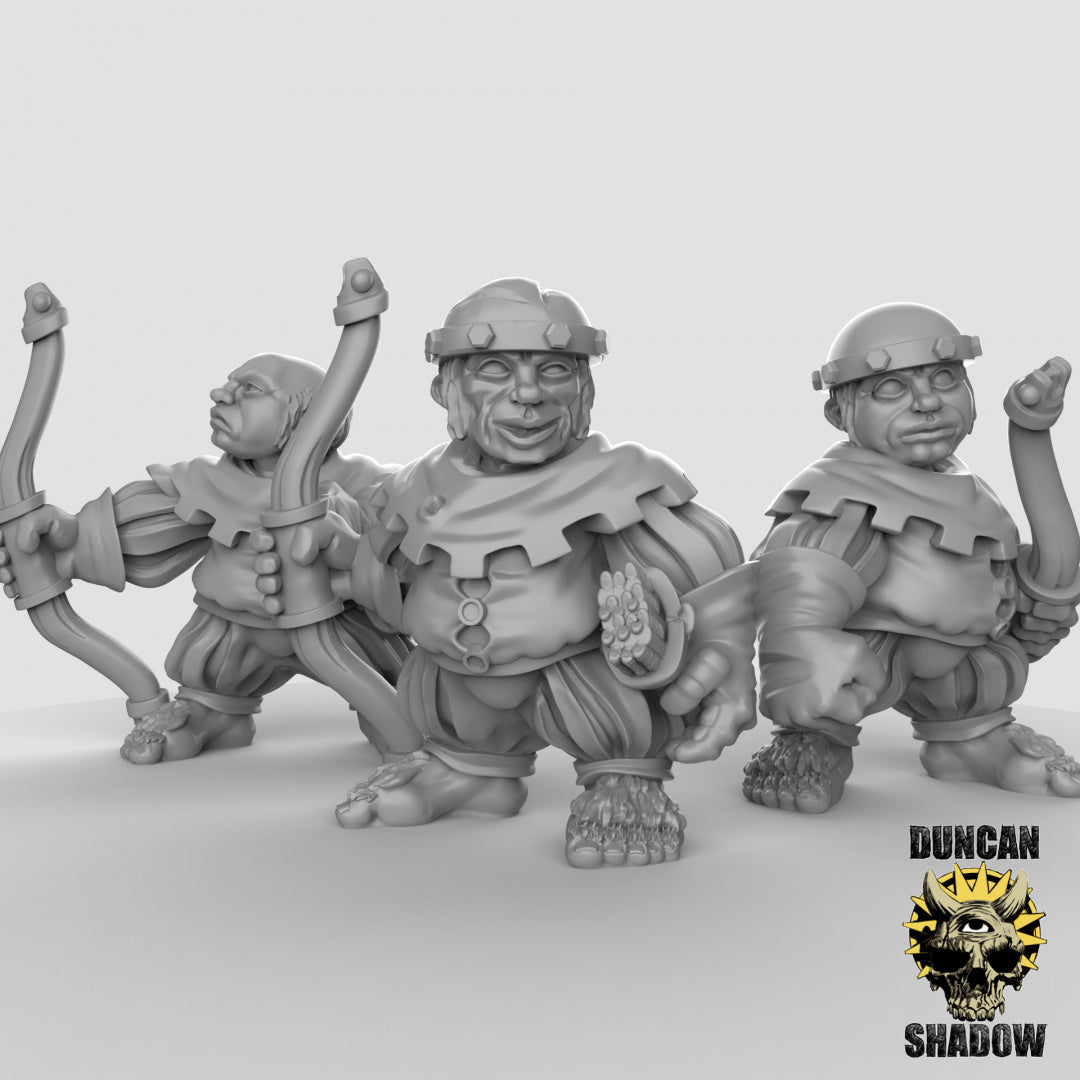 Halfling with Bows Resin 3D Models for Dungeons & Dragons & Board RPGs