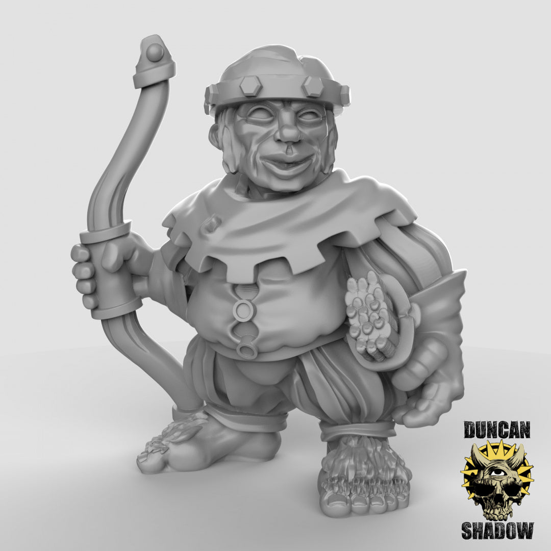 Halfling with Bows Resin 3D Models for Dungeons & Dragons & Board RPGs