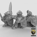 Halfling Paladins Resin 3D Models for Dungeons & Dragons & Board RPGs