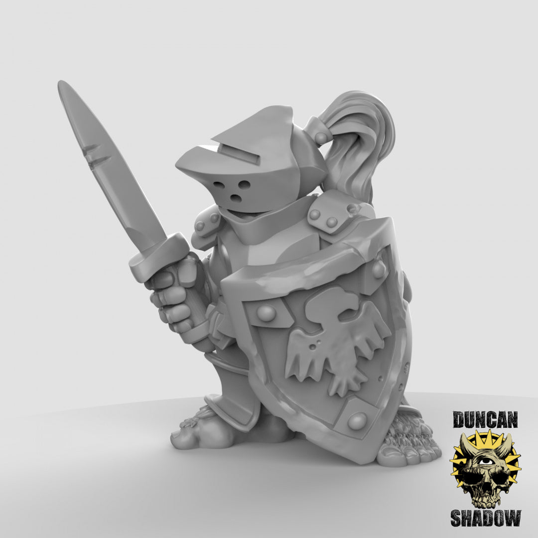 Halfling Paladins Resin 3D Models for Dungeons & Dragons & Board RPGs