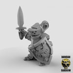 Halfling Paladins Resin 3D Models for Dungeons & Dragons & Board RPGs