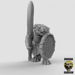 Rat Folk with Spears Resin Models for Dungeons & Dragons & Board RPGs