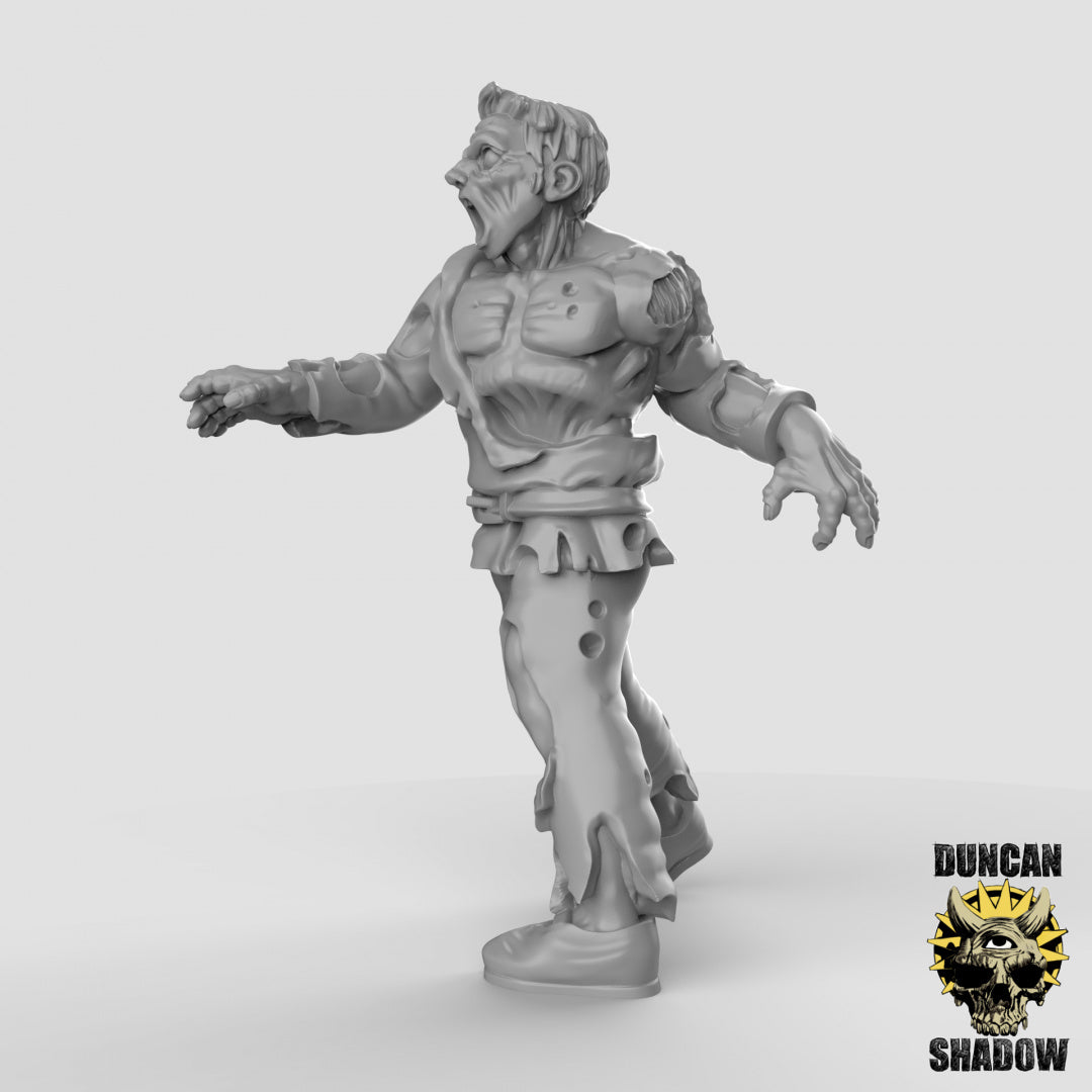 Zombies Resin 3D Models for Dungeons & Dragons & Board RPGs