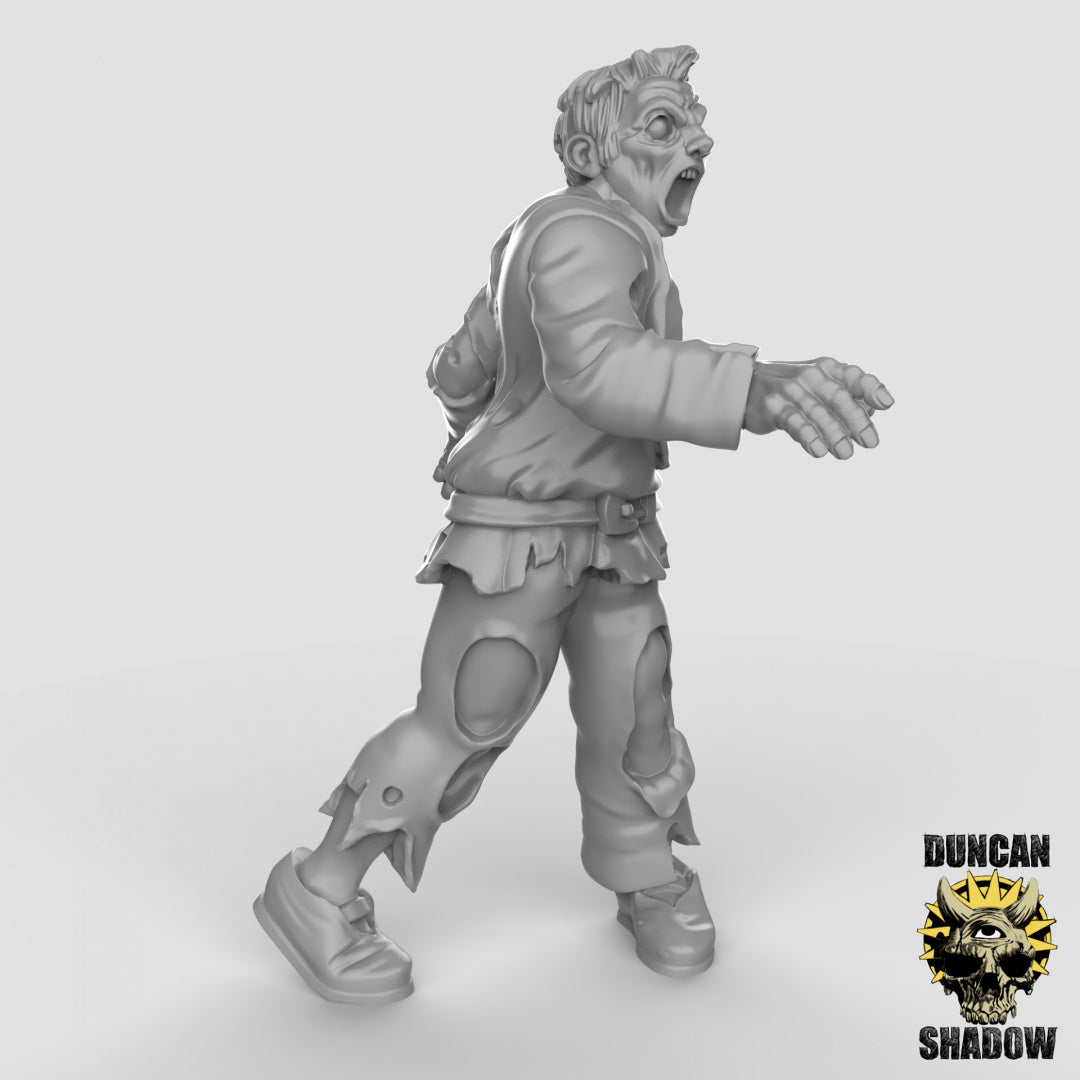 Zombies Resin 3D Models for Dungeons & Dragons & Board RPGs