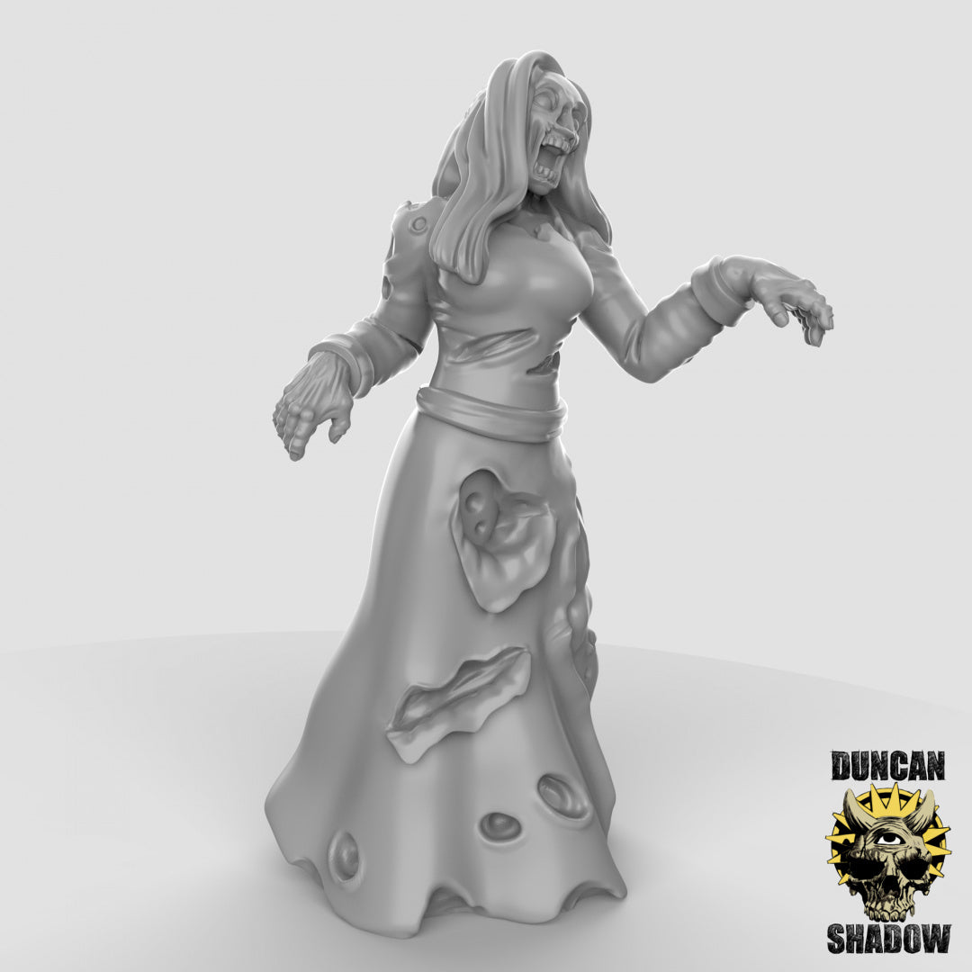 Zombies Resin 3D Models for Dungeons & Dragons & Board RPGs