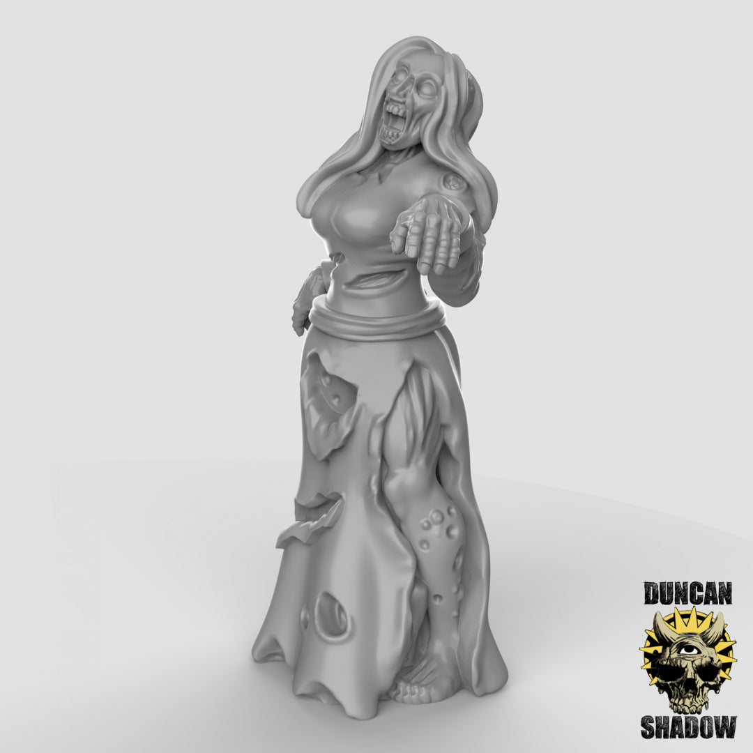 Zombies Resin 3D Models for Dungeons & Dragons & Board RPGs
