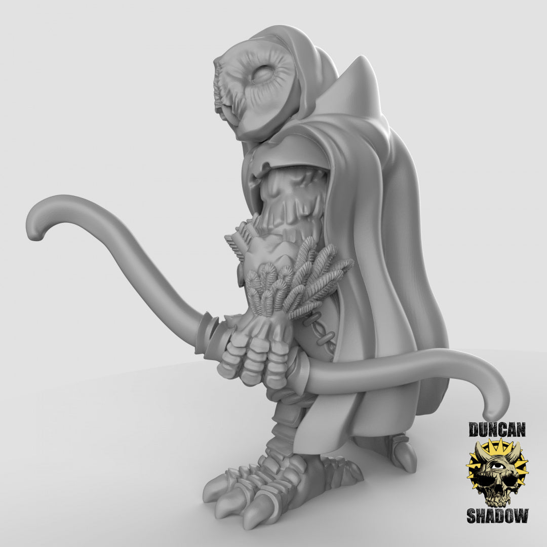 Owl Folk Rangers Resin Models for Dungeons & Dragons & Board RPGs