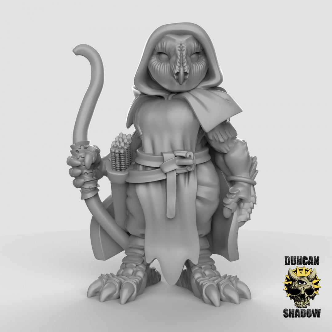 Owl Folk Rangers Resin Models for Dungeons & Dragons & Board RPGs
