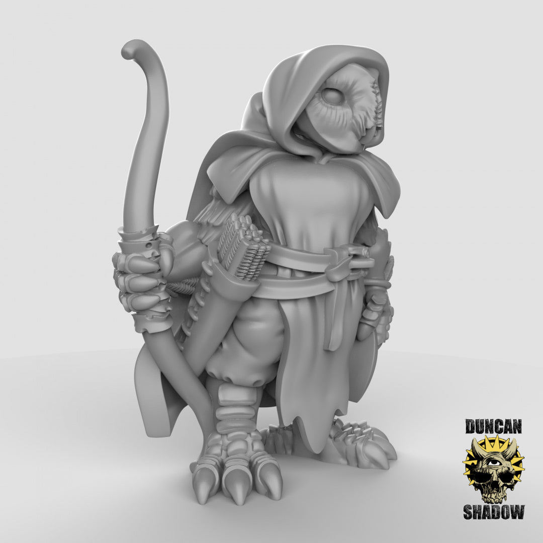 Owl Folk Rangers Resin Models for Dungeons & Dragons & Board RPGs