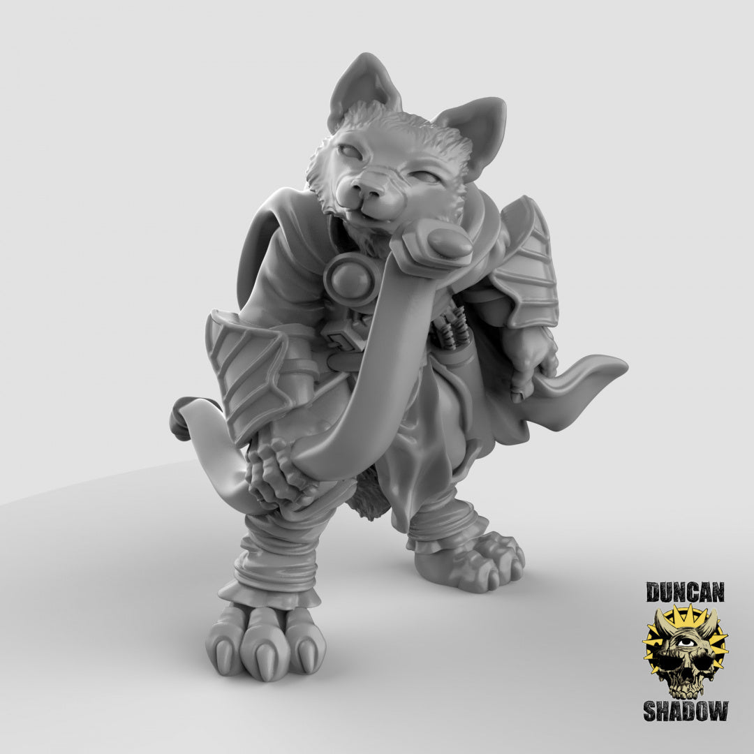 Kitsune Fox Folk Rangers Resin Models for Dungeons & Dragons & Board RPGs