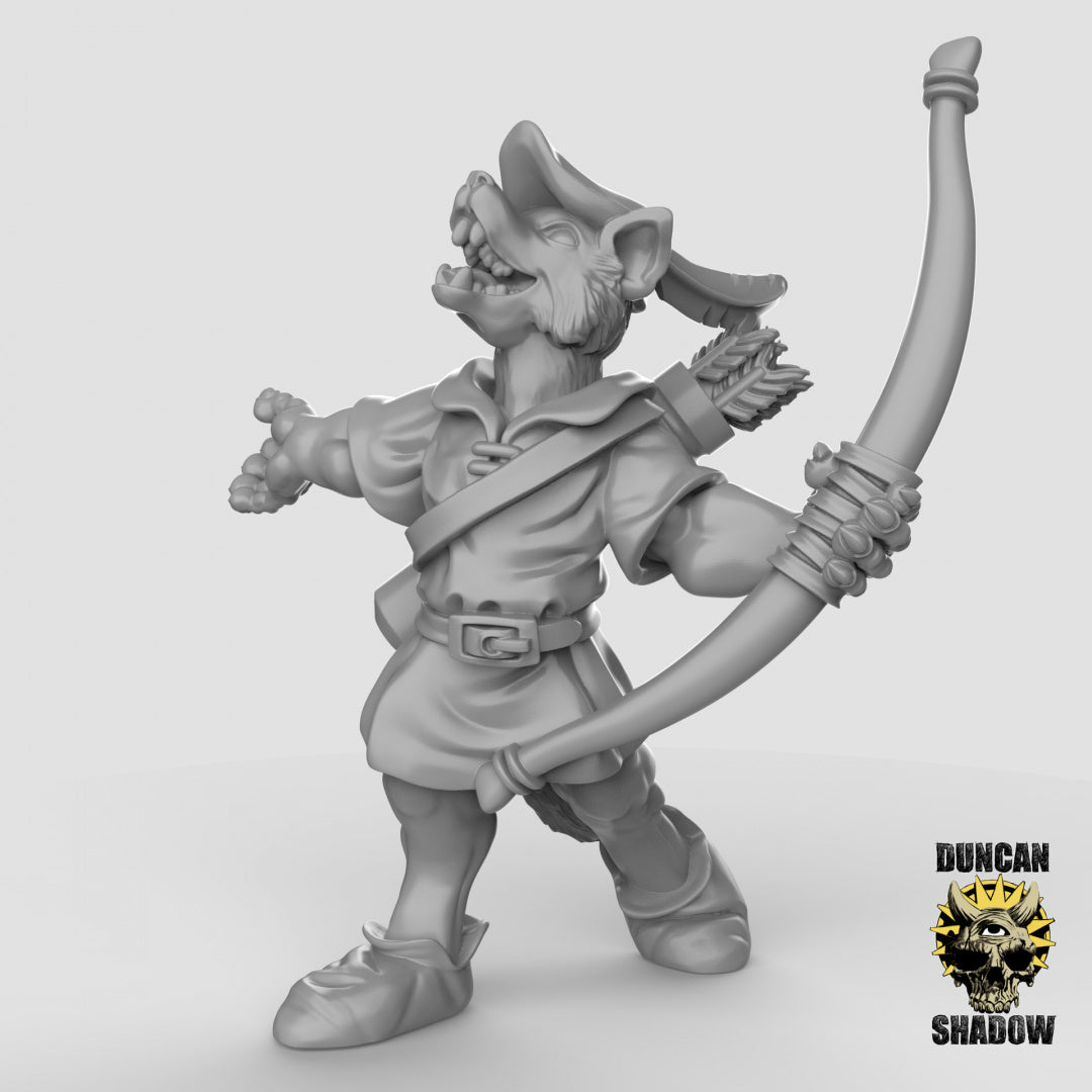Kitsune Fox Folk Rangers Resin Models for Dungeons & Dragons & Board RPGs