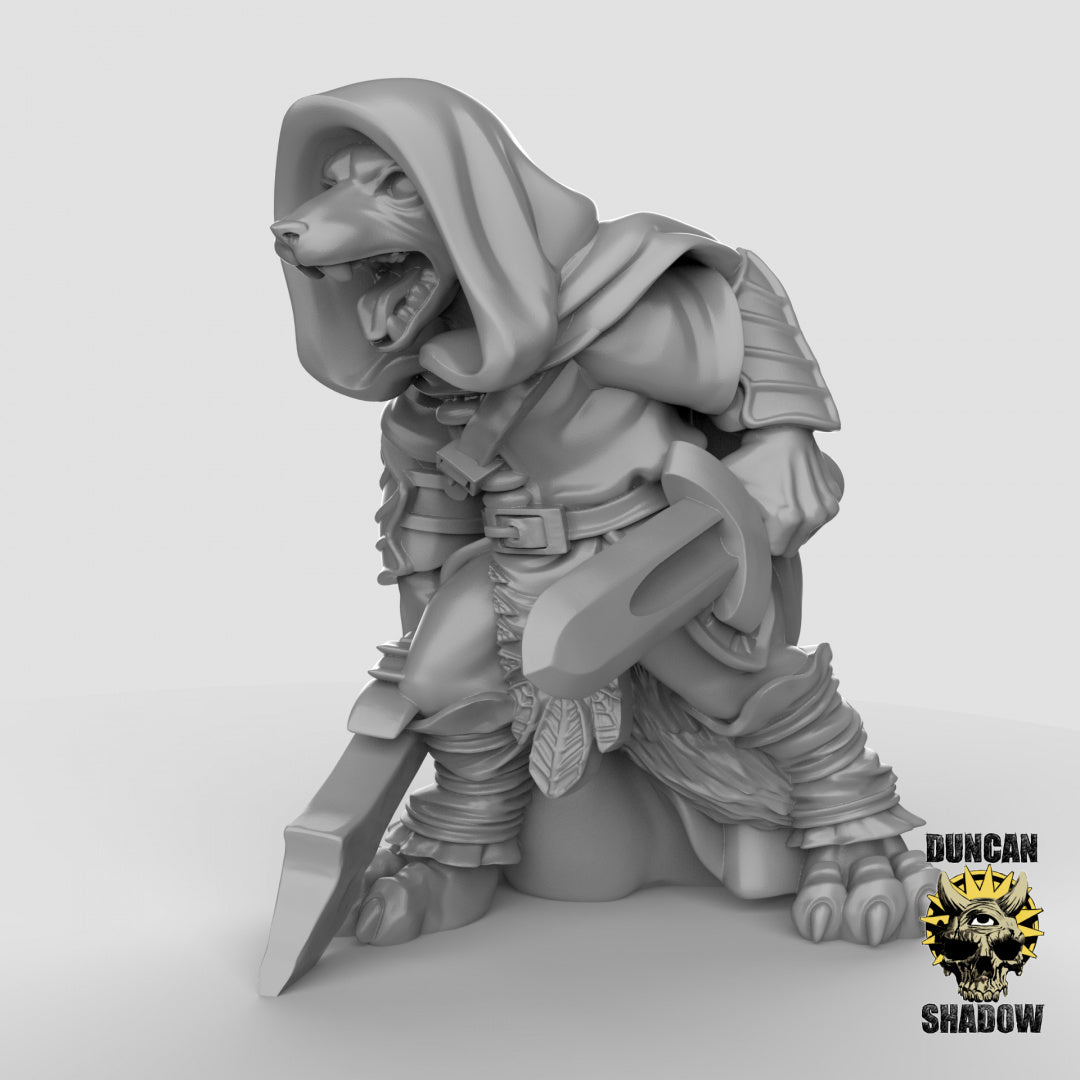 Kitsune Fox Folk Rangers Resin Models for Dungeons & Dragons & Board RPGs