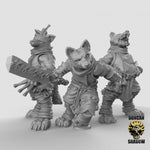 Kitsune Fox Folk Rogues Resin Models for Dungeons & Dragons & Board RPGs