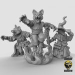 Kitsune Fox Folk Sorcerers Resin Models for Dungeons & Dragons & Board RPGs