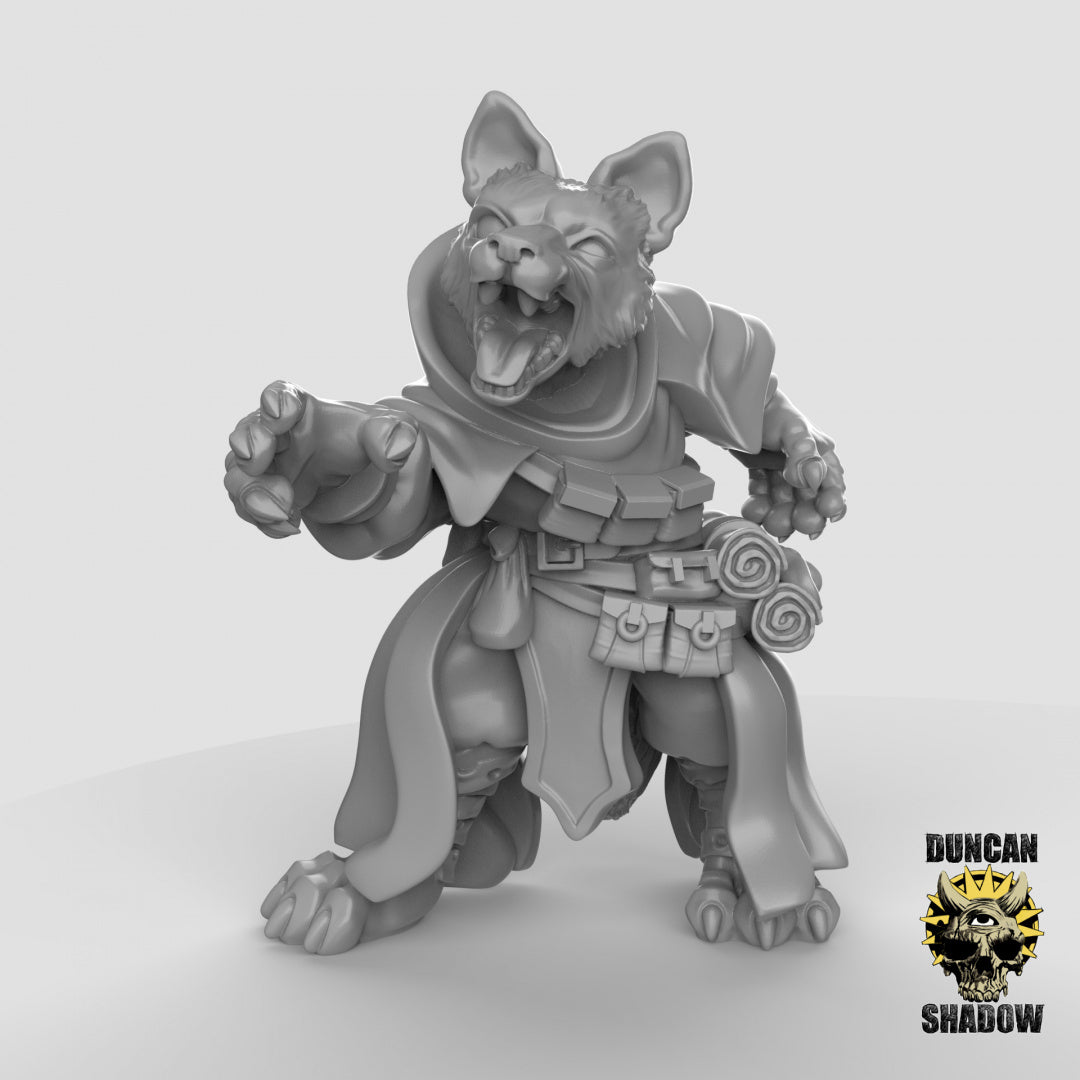 Kitsune Fox Folk Sorcerers Resin Models for Dungeons & Dragons & Board RPGs