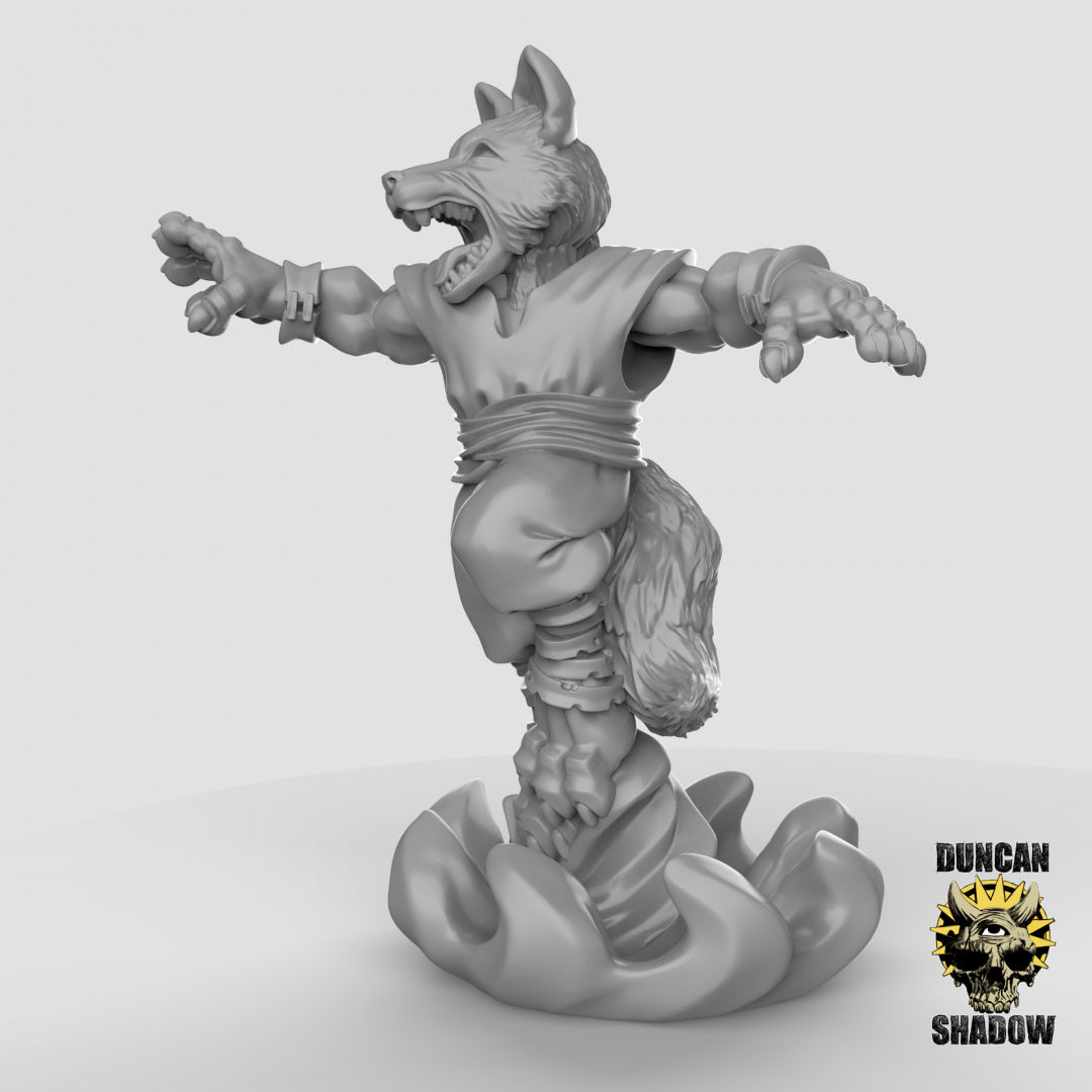 Kitsune Fox Folk Sorcerers Resin Models for Dungeons & Dragons & Board RPGs