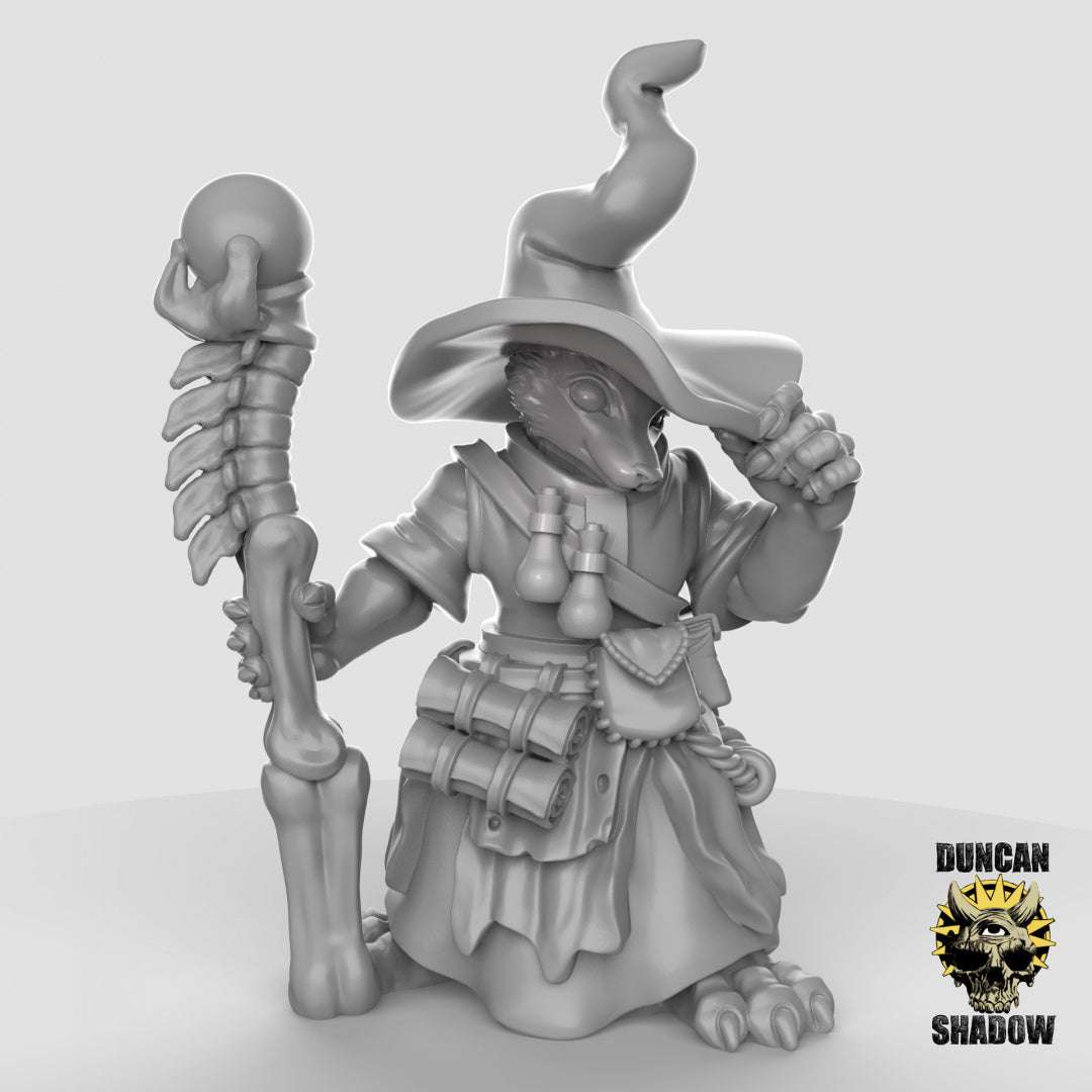 Kitsune Fox Folk Sorcerers Resin Models for Dungeons & Dragons & Board RPGs