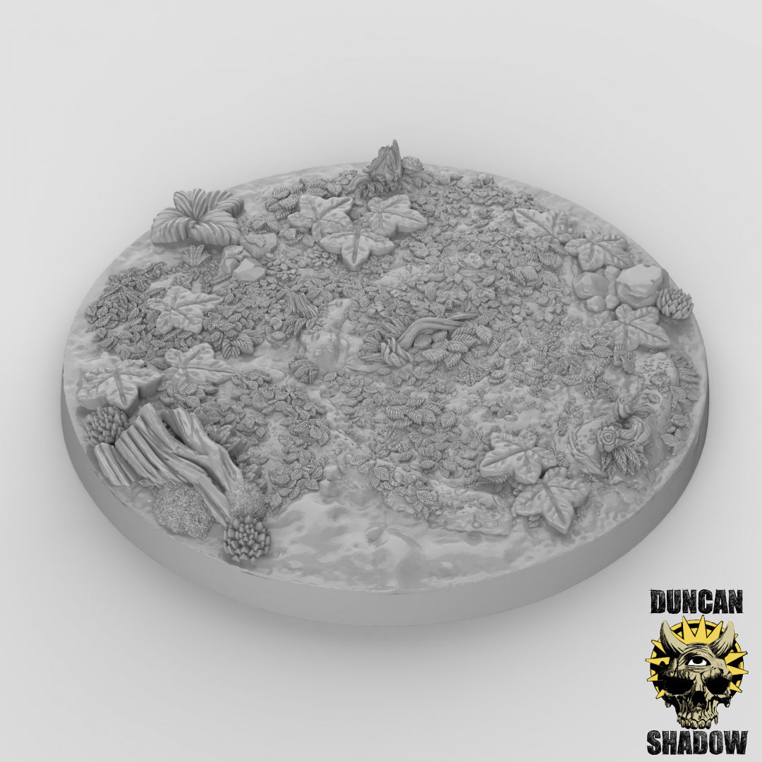 Woodland Leaf Bases Resin Models for Dungeons & Dragons & Board RPGs