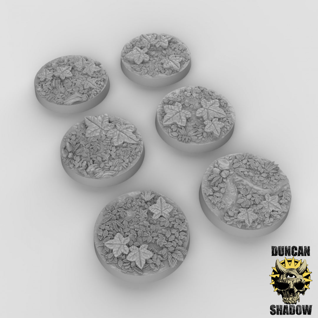 Woodland Leaf Bases Resin Models for Dungeons & Dragons & Board RPGs