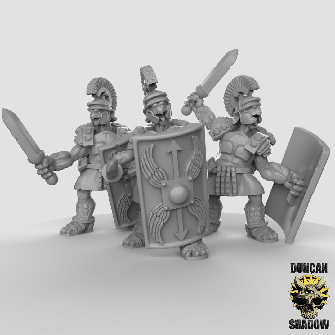 Tortol Fighters Resin Models for Dungeons & Dragons & Board RPGs