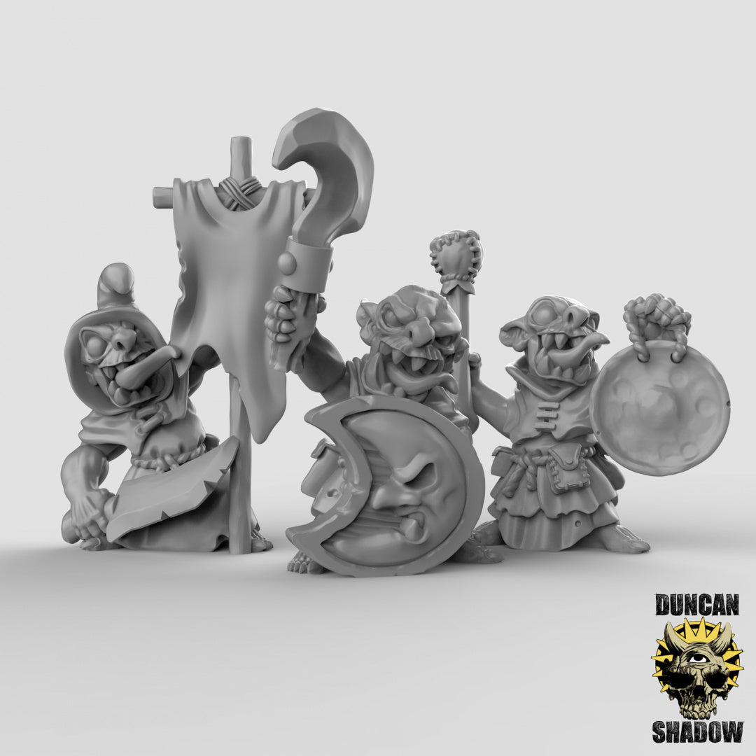 Goblin Command 3D Models for Dungeons & Dragons & Board RPGs by Duncan Shadow