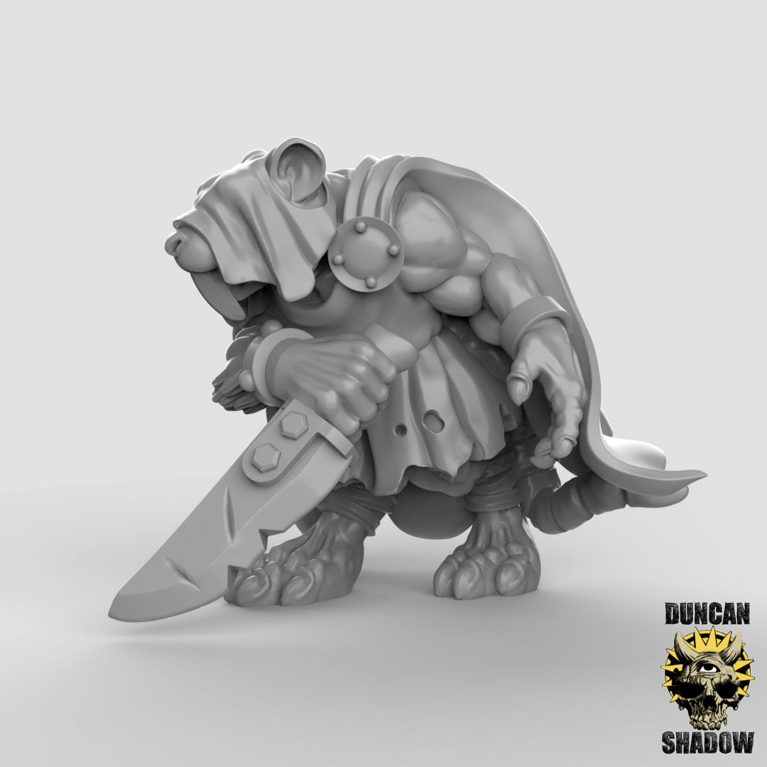 Rat Folk Gutter Runners Resin Models for Dungeons & Dragons & Board RPGs