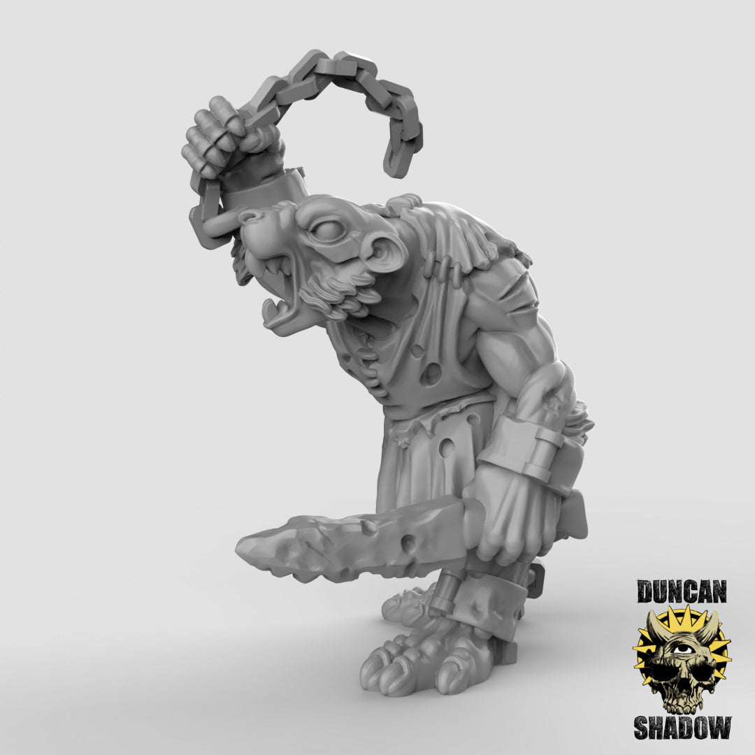 Rat Folk Slaves Resin Models for Dungeons & Dragons & Board RPGs