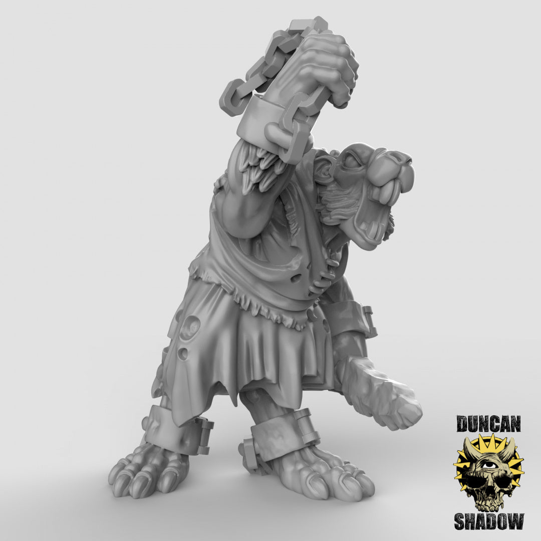 Rat Folk Slaves Resin Models for Dungeons & Dragons & Board RPGs