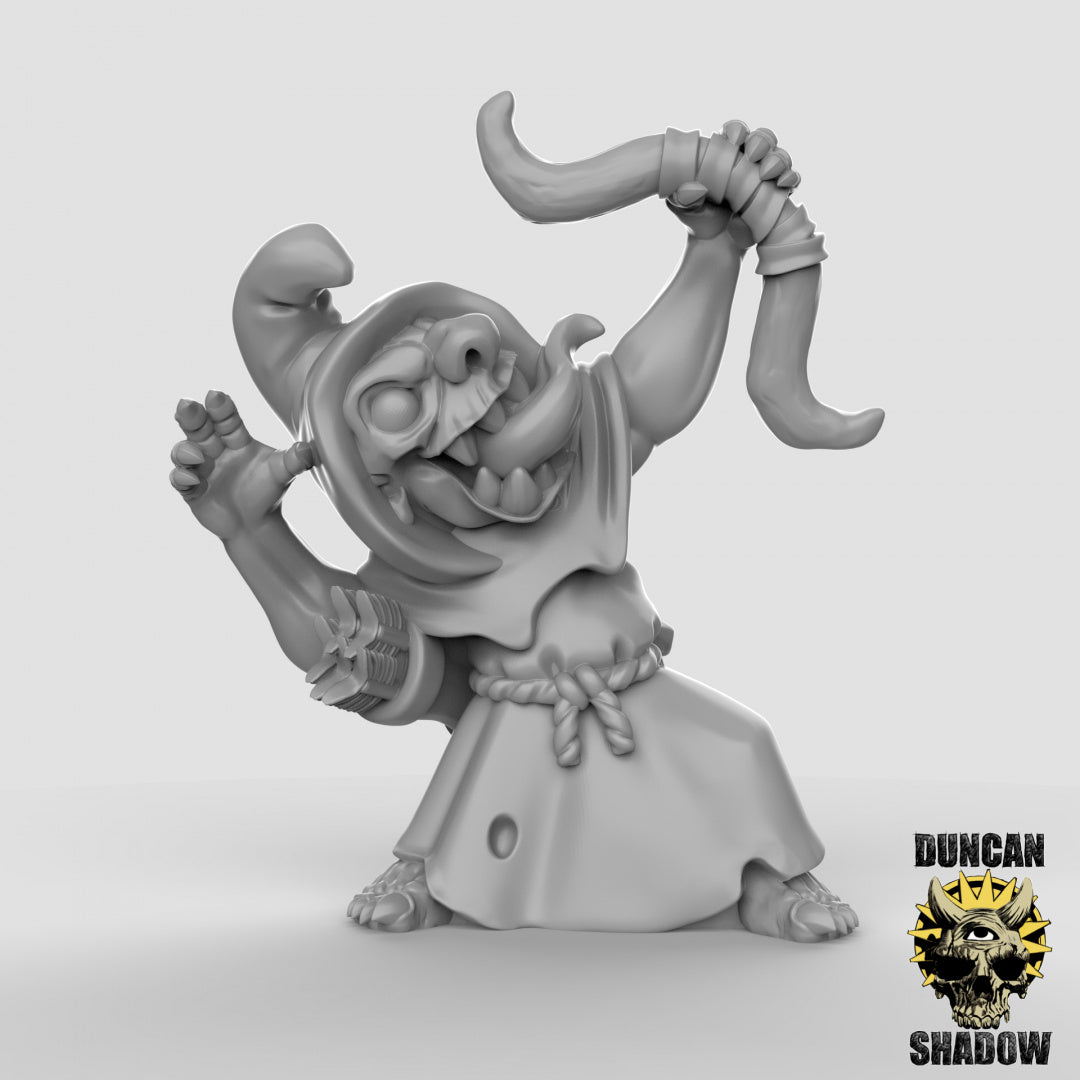 Goblins with Bows Resin 3D Models for Dungeons & Dragons & Board RPGs