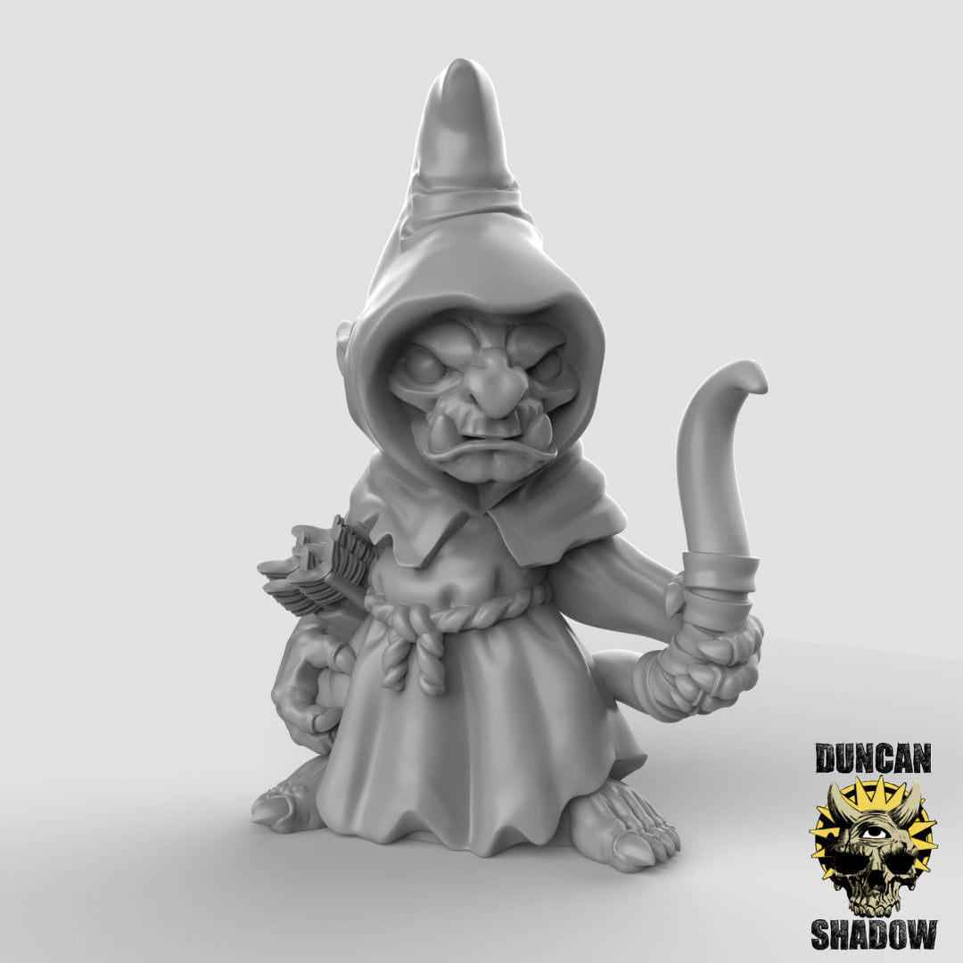Goblins with Bows Resin 3D Models for Dungeons & Dragons & Board RPGs