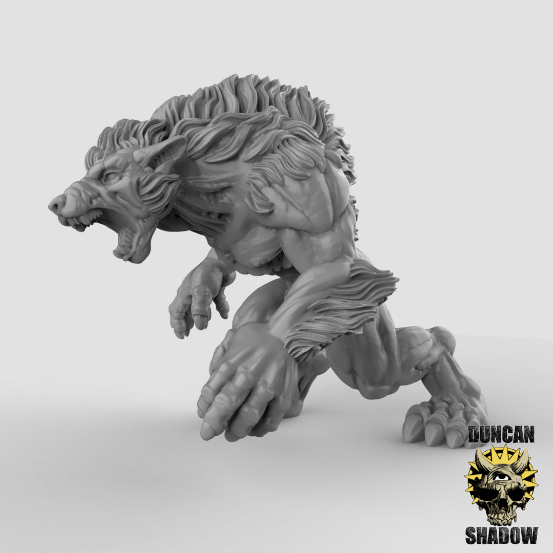Werewolves Resin Miniature for DnD | Tabletop Gaming