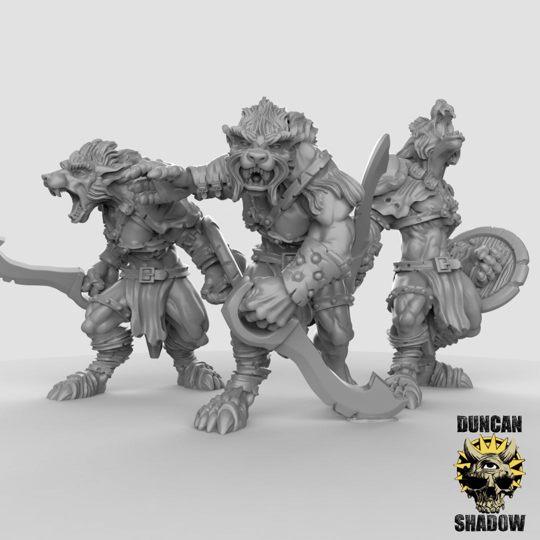 Wolfen Resin Miniature for DnD | Tabletop Gaming