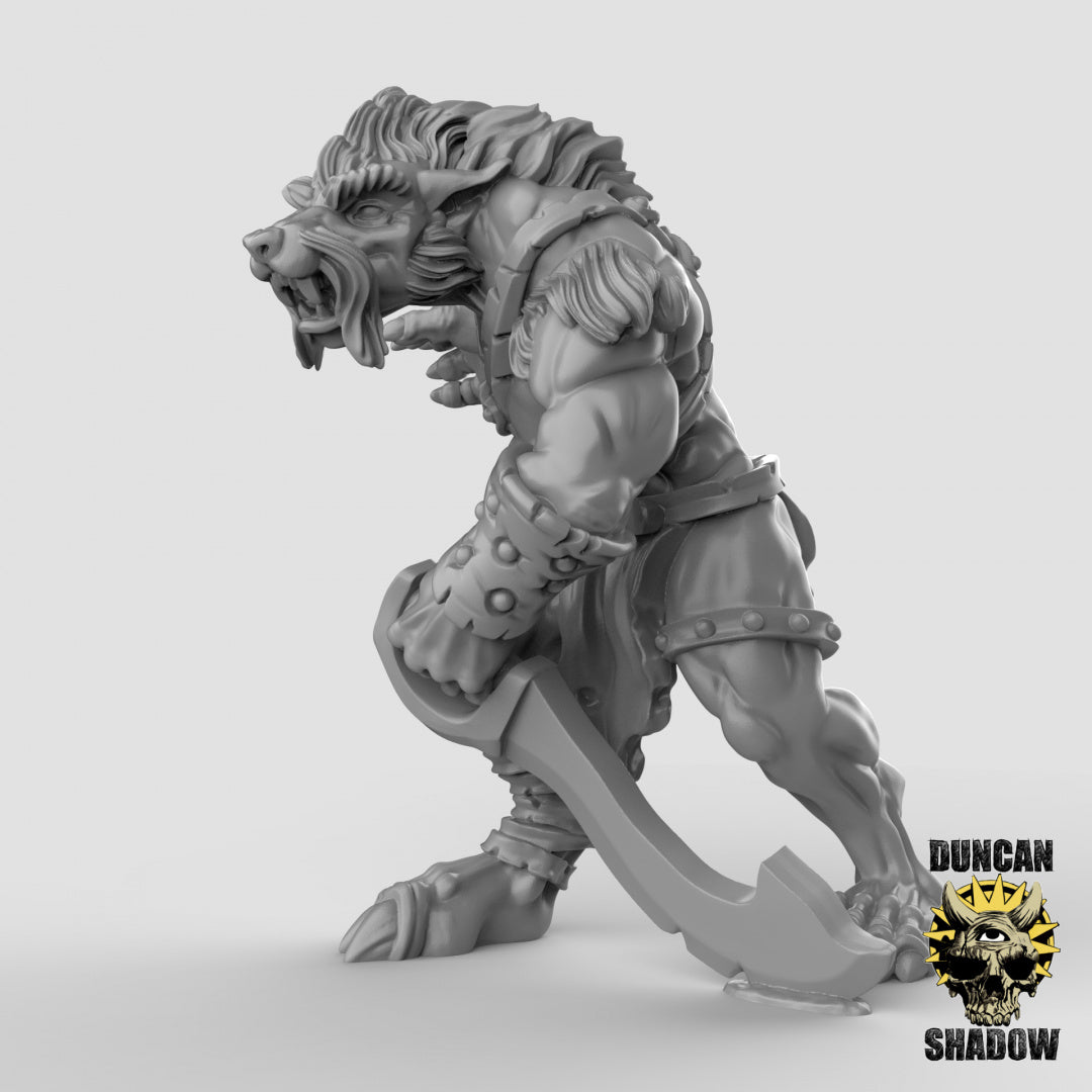 Wolfen Resin Miniature for DnD | Tabletop Gaming