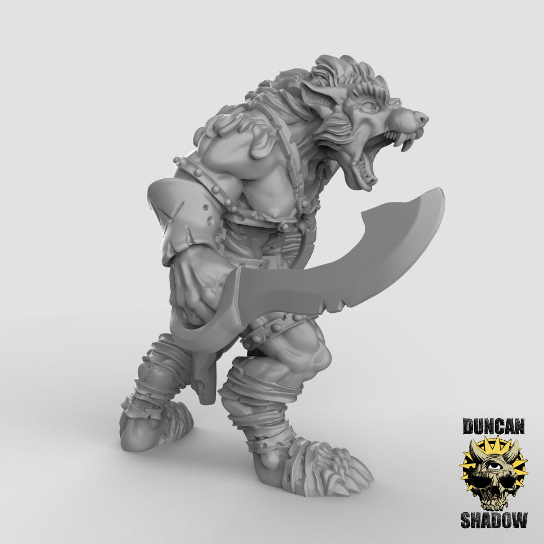 Wolfen Resin Miniature for DnD | Tabletop Gaming