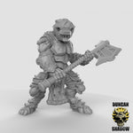 Armoured Wolfen Resin Miniature for DnD | Tabletop Gaming