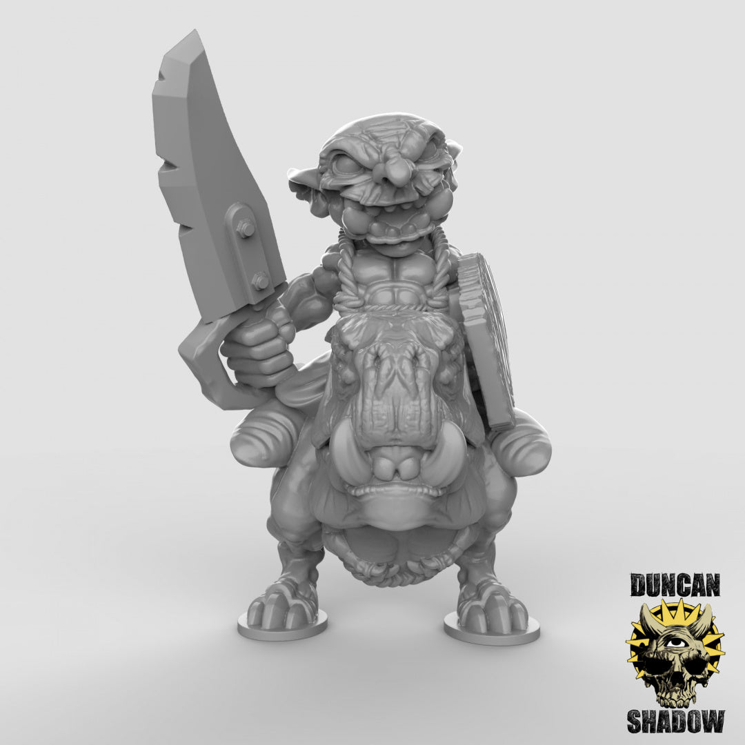 Goblin Hound Riders Resin 3D Models for Dungeons & Dragons & Board RPGs