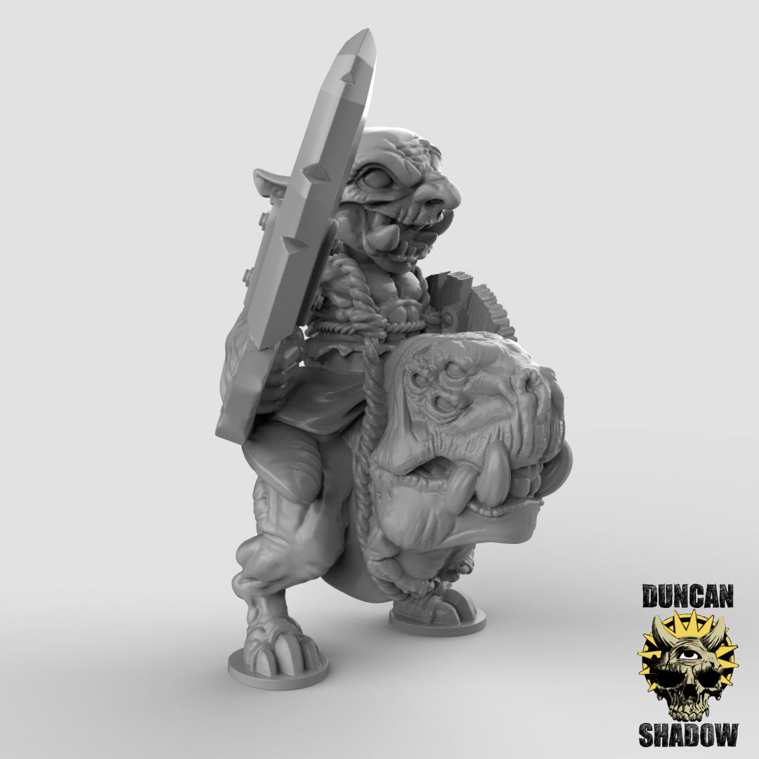 Goblin Hound Riders Resin 3D Models for Dungeons & Dragons & Board RPGs