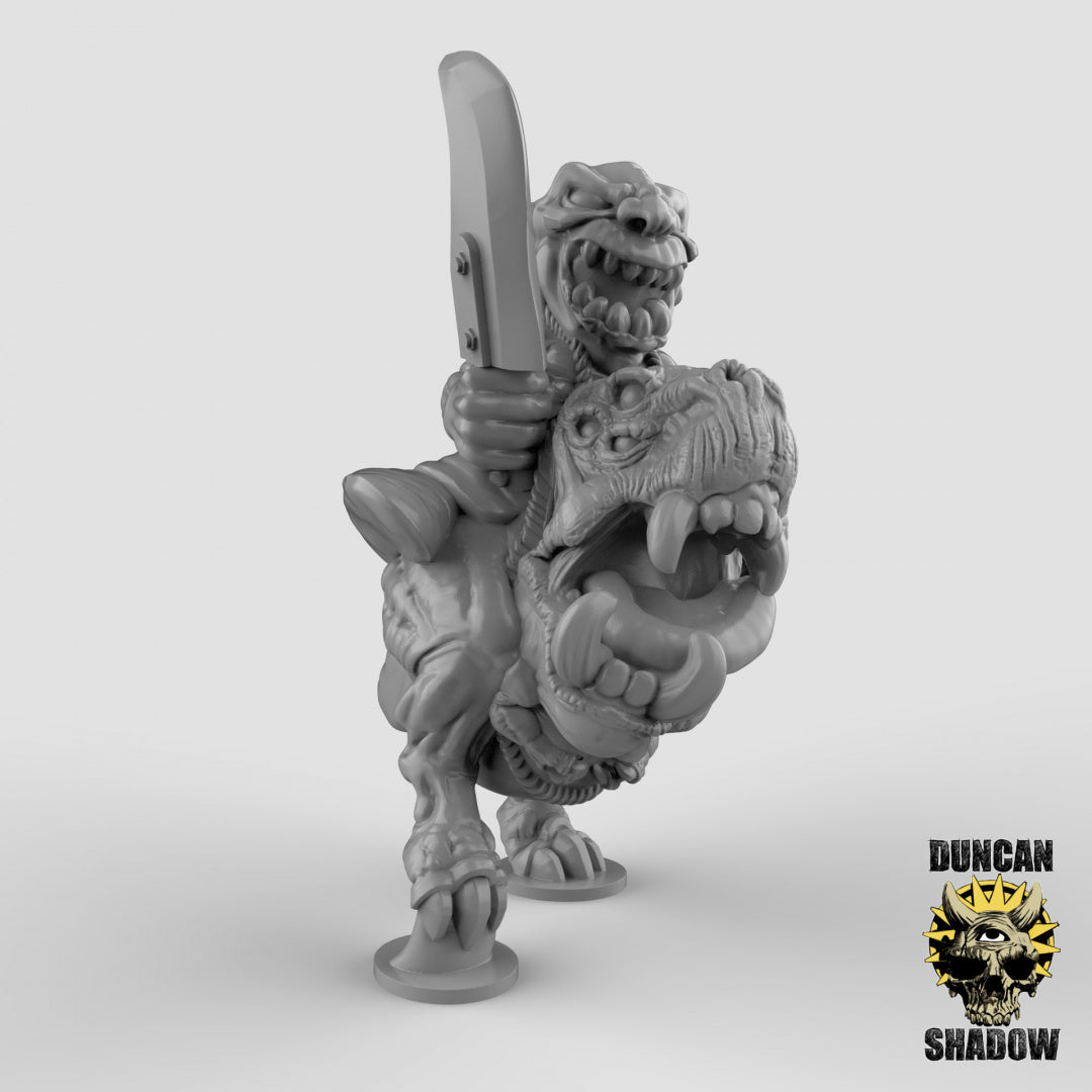 Goblin Hound Riders Resin 3D Models for Dungeons & Dragons & Board RPGs