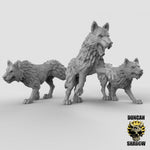 Wolves Resin Miniature for DnD | Tabletop Gaming